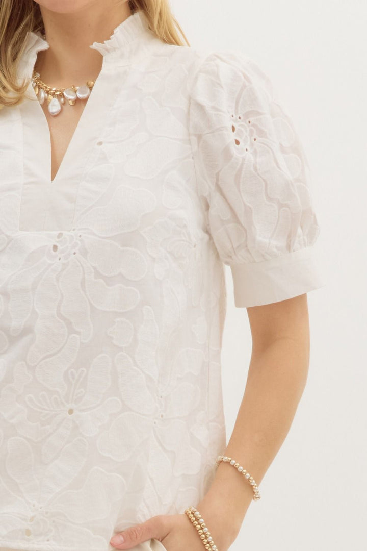 Floral Embroidered Top