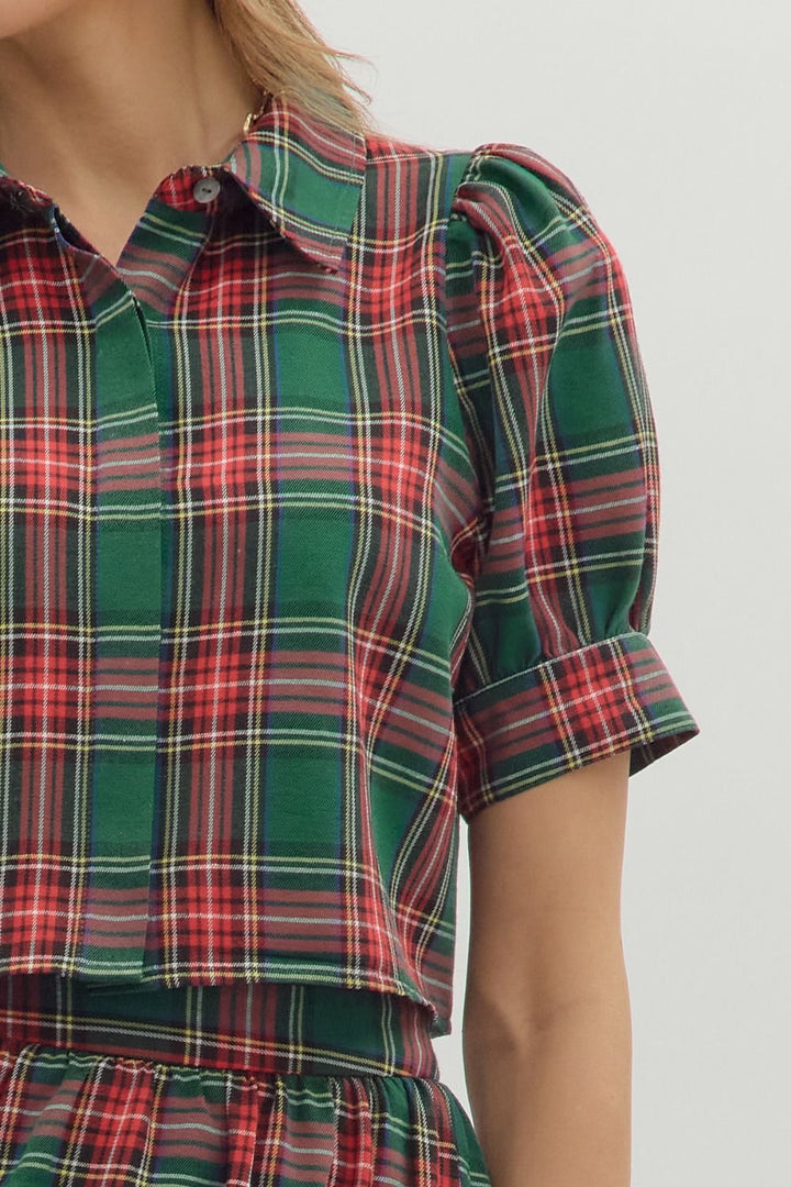 Plaid Party Top