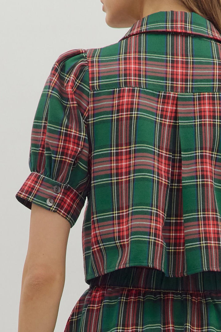 Plaid Party Top