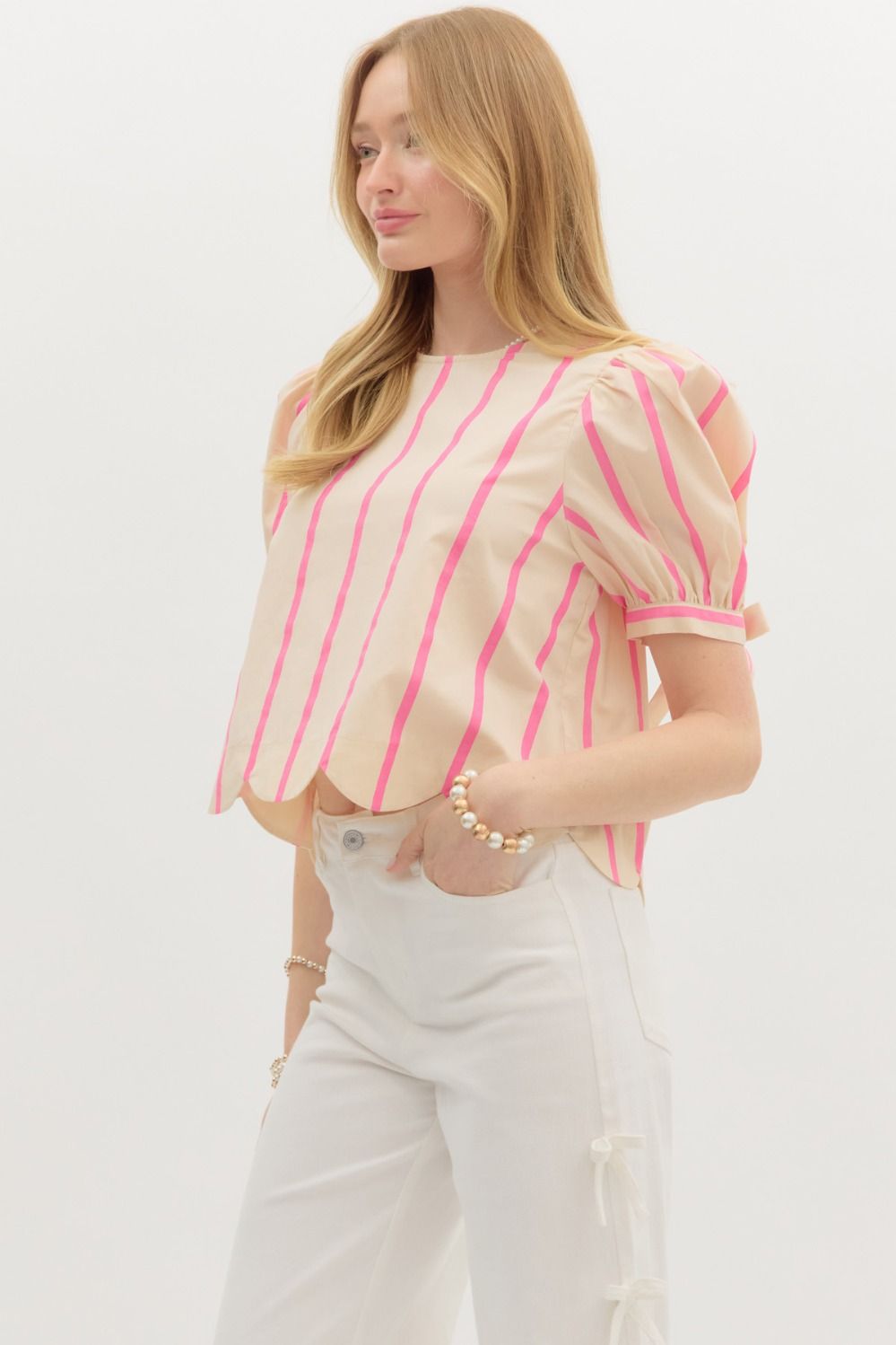 The Pink Striped Top