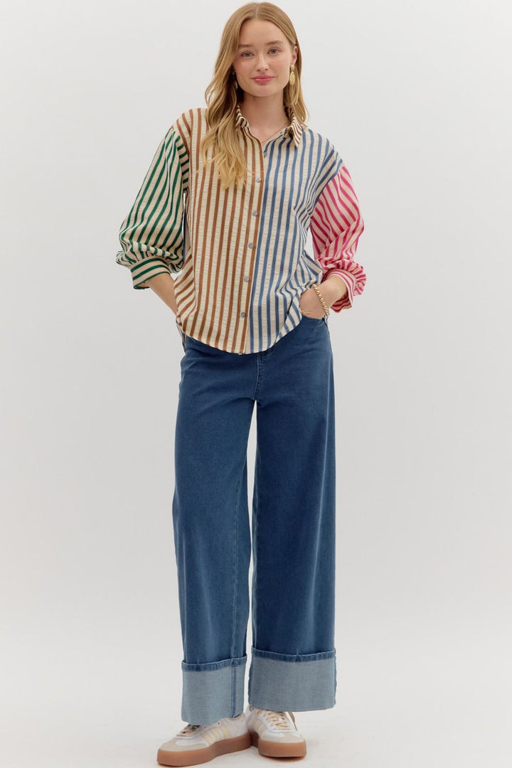 The Striped Button Down