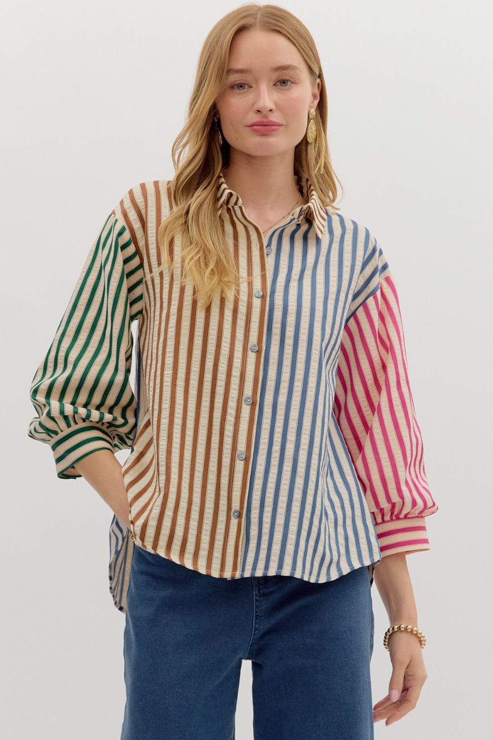 The Striped Button Down
