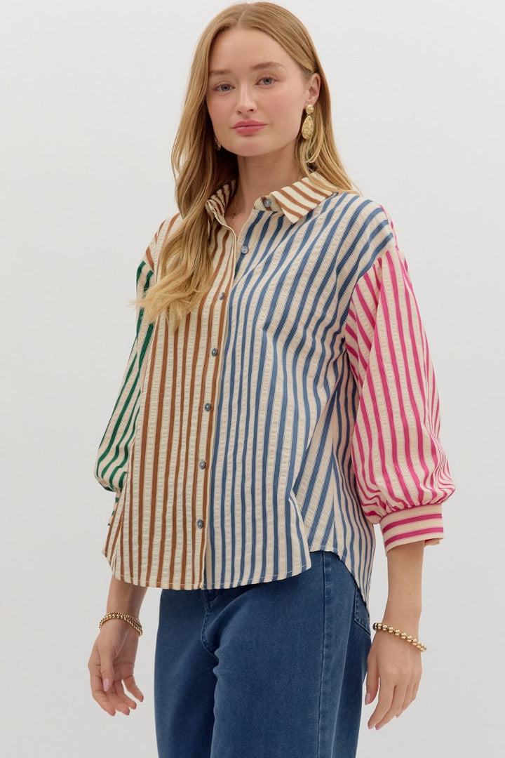 The Striped Button Down
