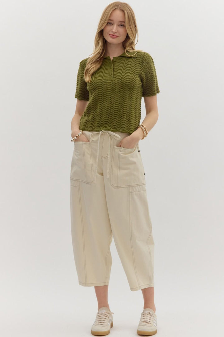 Olive Knit Sweater