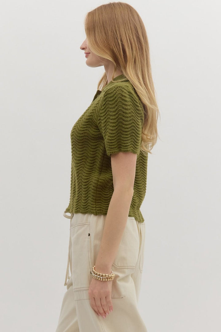 Olive Knit Sweater