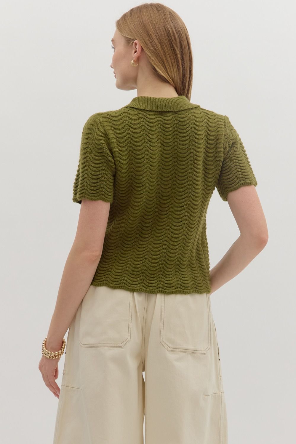 Olive Knit Sweater