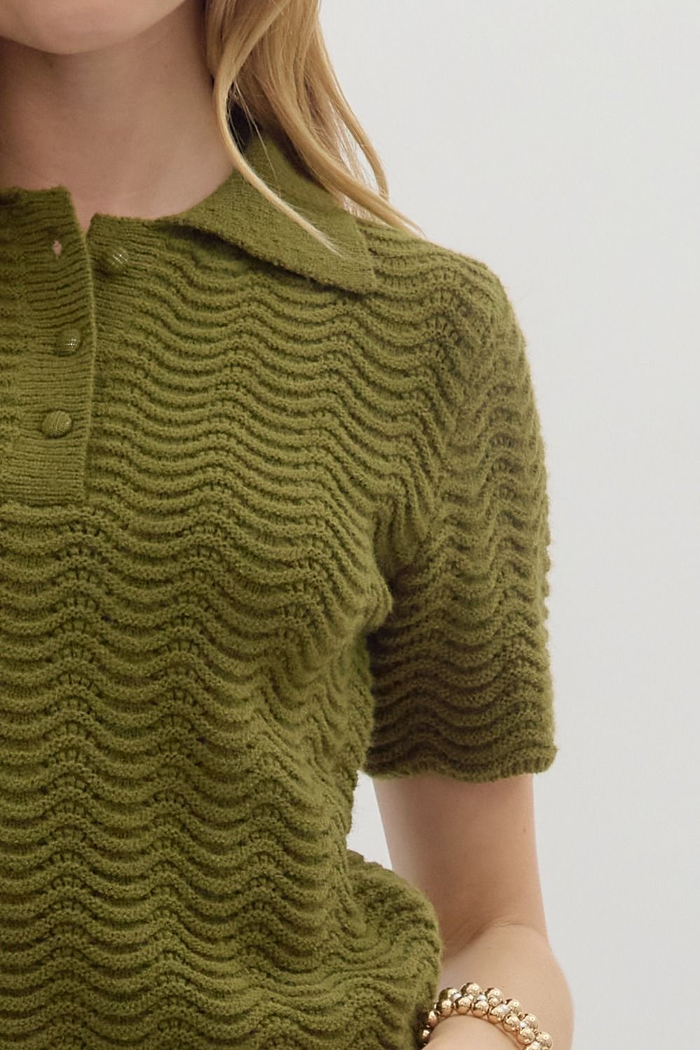 Olive Knit Sweater