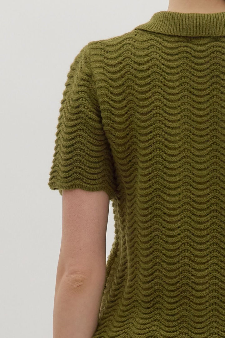 Olive Knit Sweater