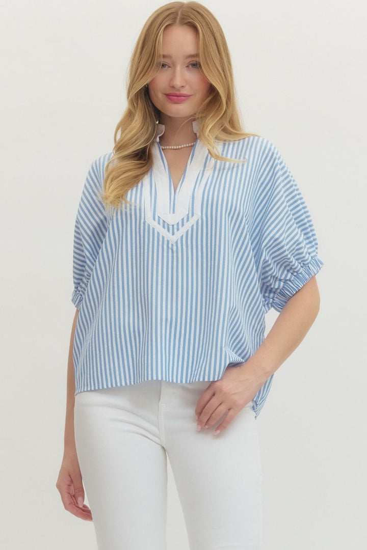Striped Dolman Sleeve Top