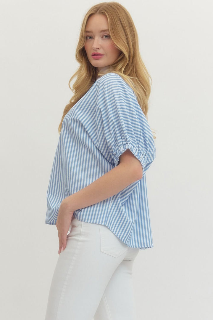 Striped Dolman Sleeve Top