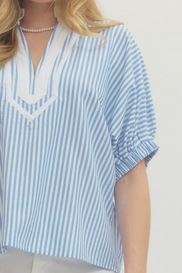 Striped Dolman Sleeve Top