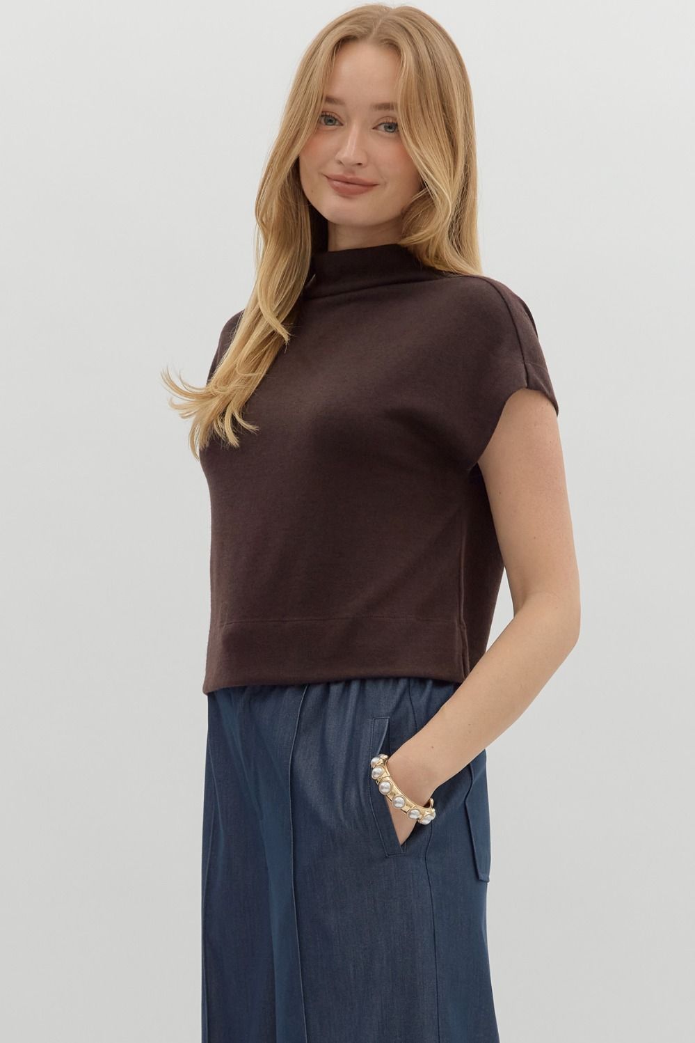 Mock Neck Top