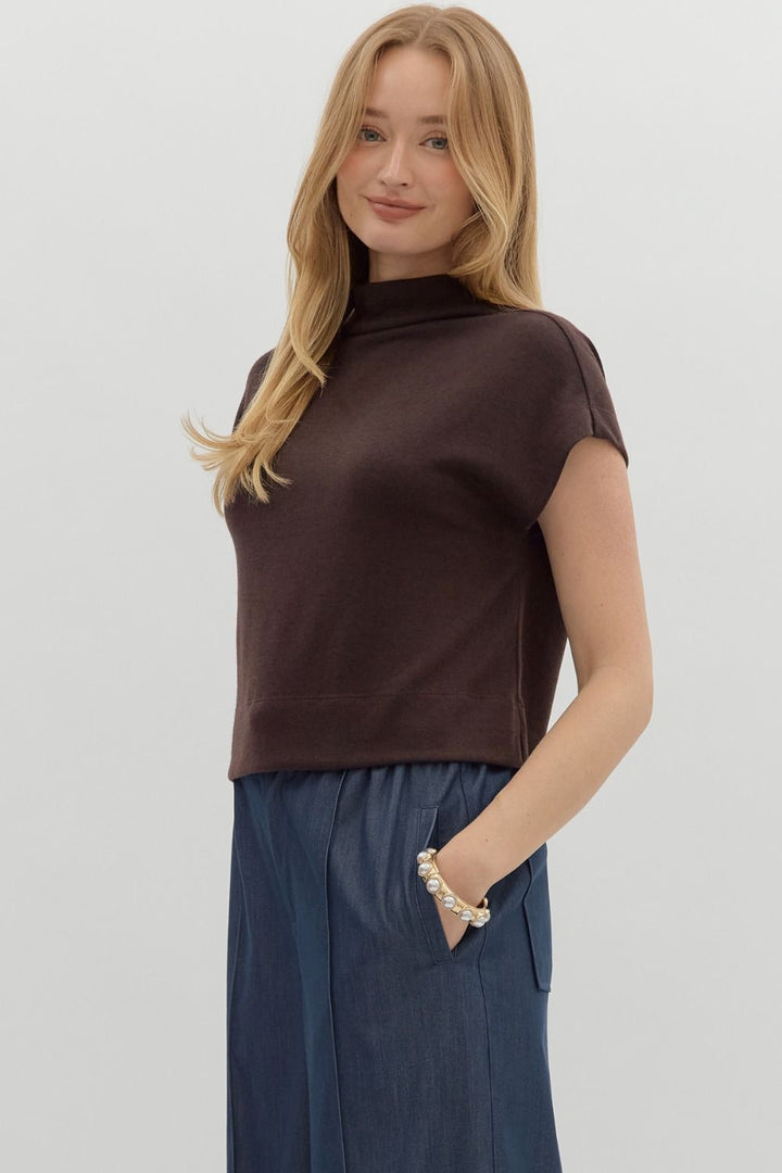 Mock Neck Top