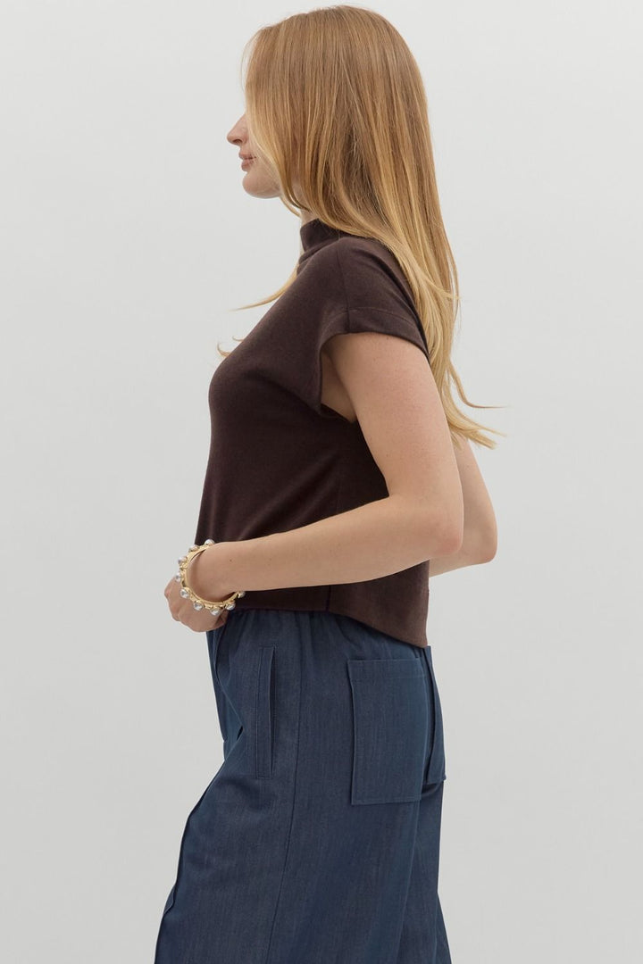 Mock Neck Top