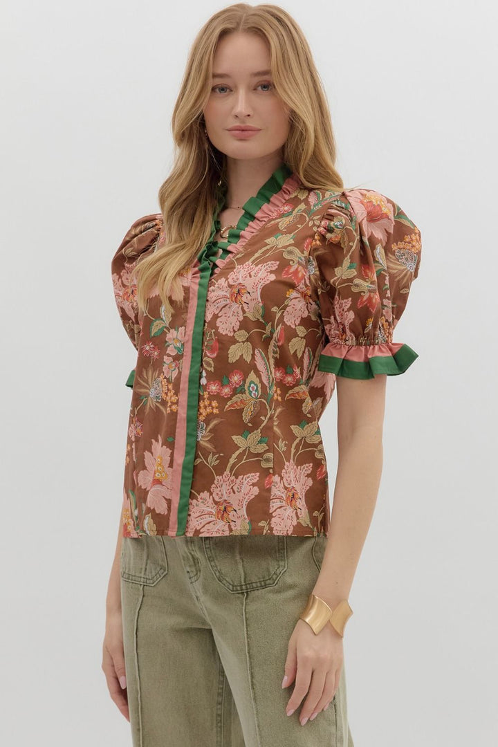 Fall Floral Top