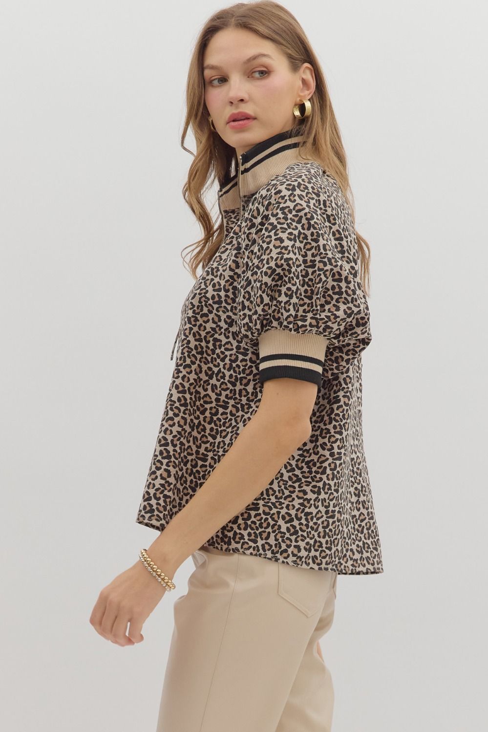 Louise Leopard Top