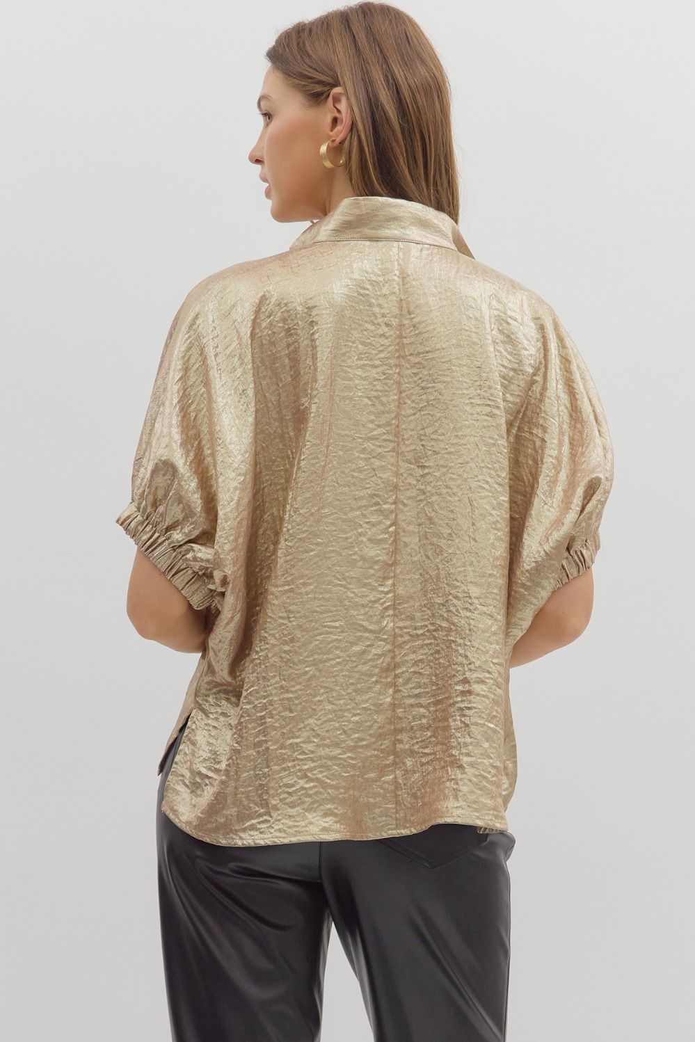 Gold Shimmer Party Shirt