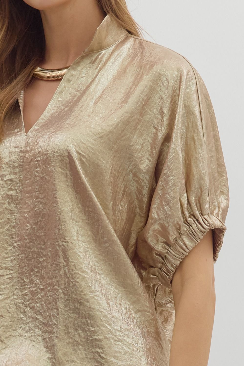 Gold Shimmer Party Shirt