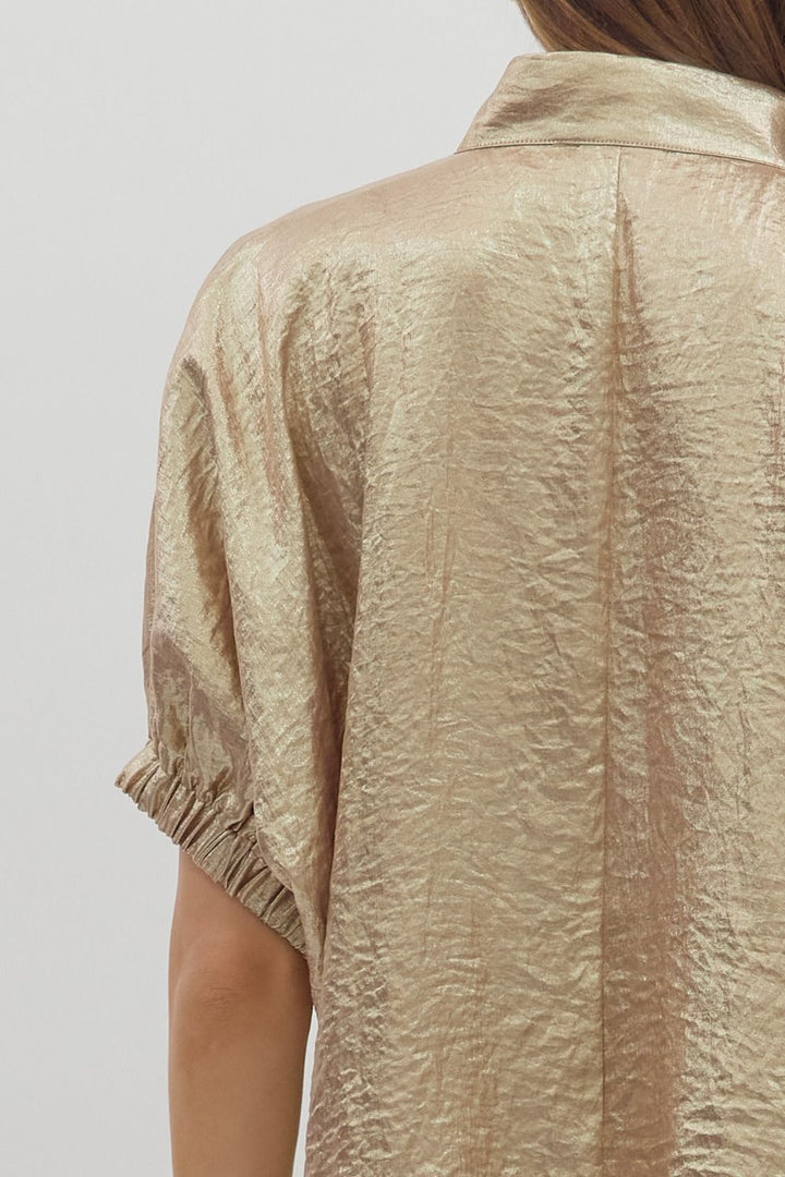 Gold Shimmer Party Shirt