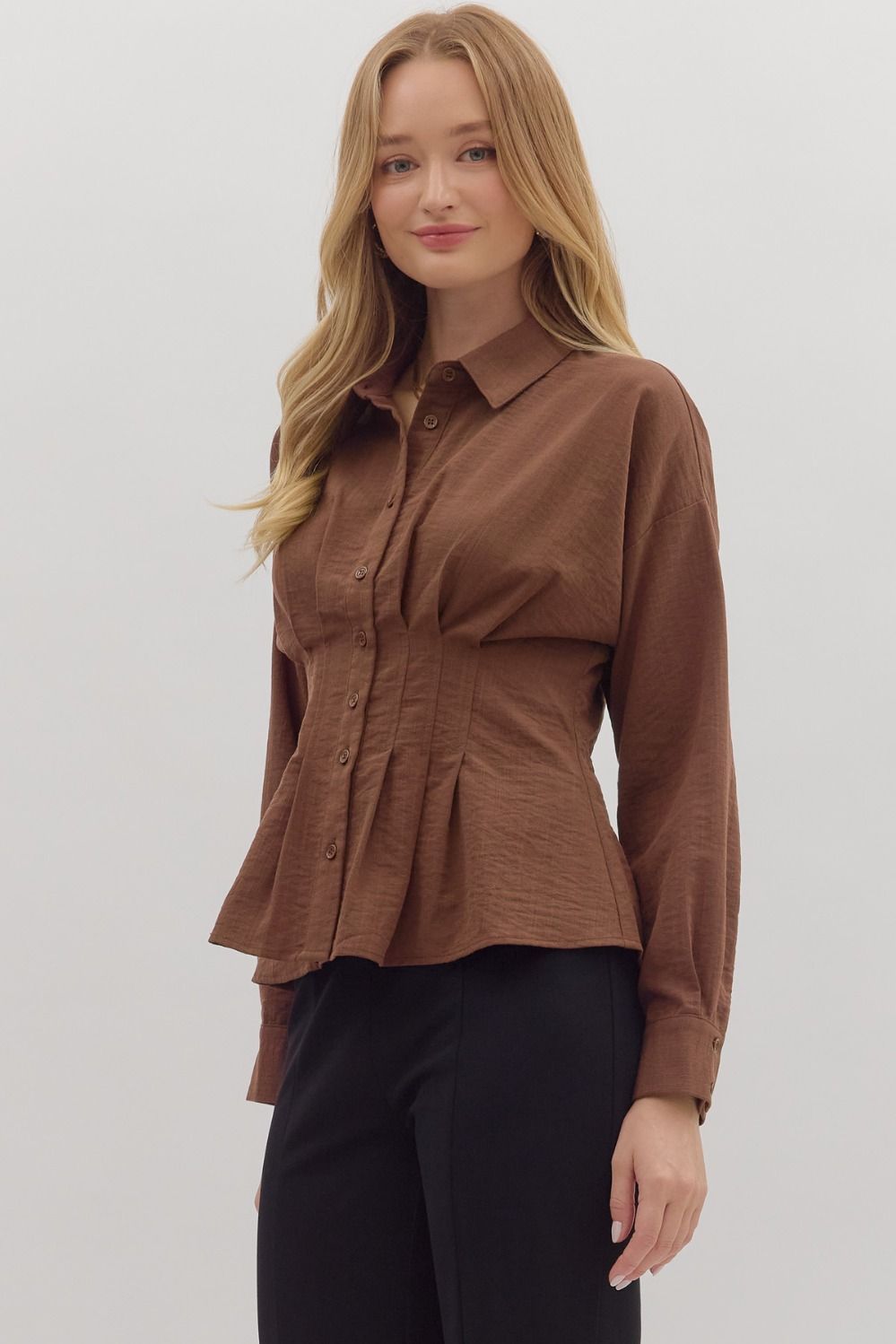 The Mocha Button Down