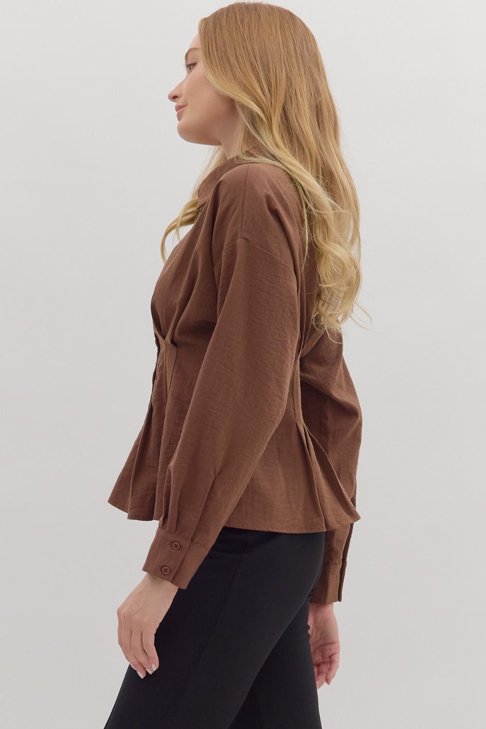 The Mocha Button Down