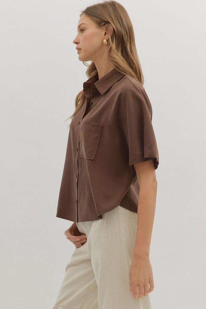Brown Button Down