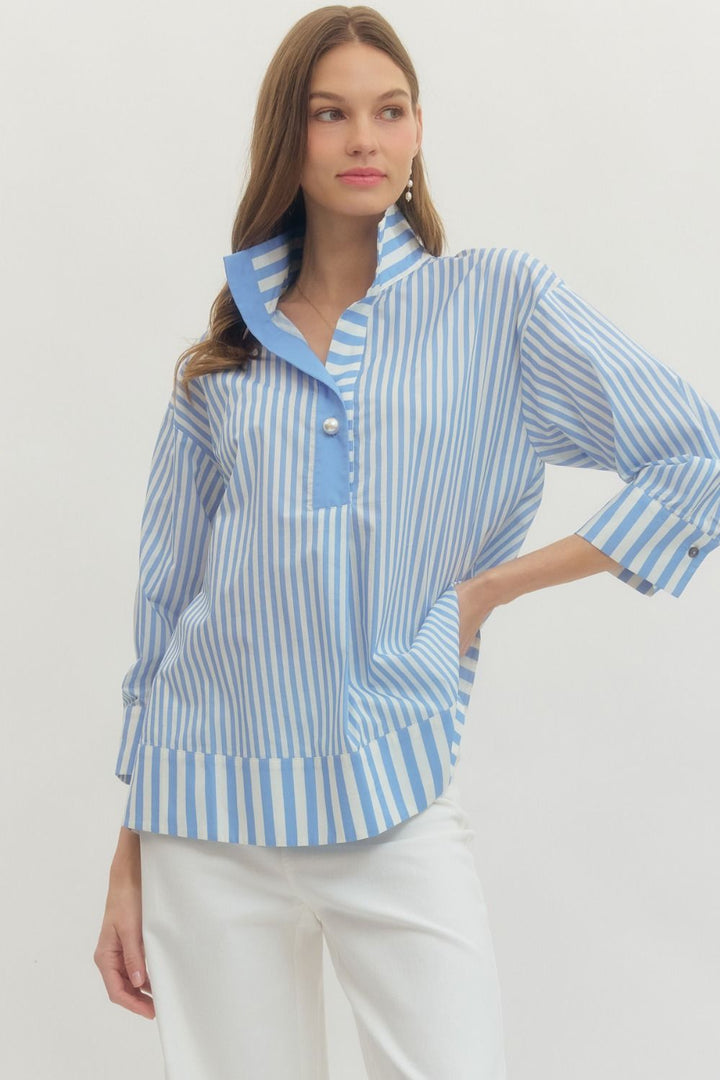 Pearl Striped Top