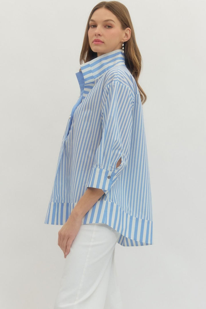Pearl Striped Top