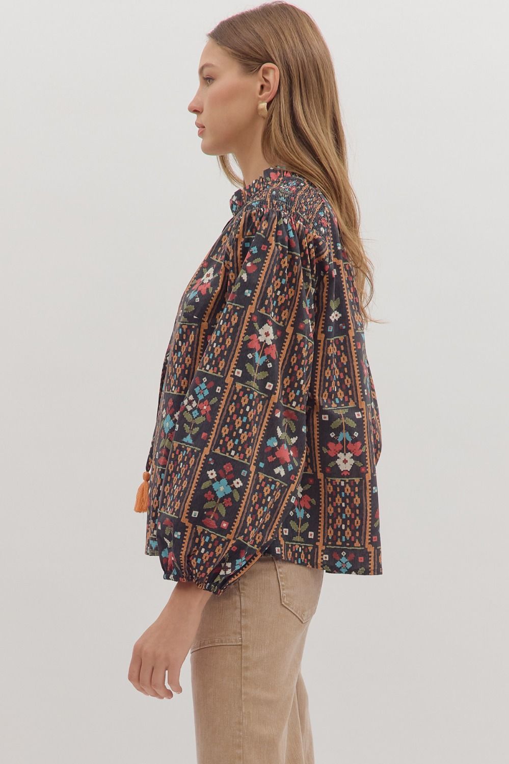 Geo Floral Top
