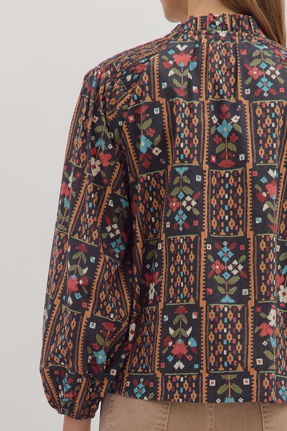 Geo Floral Top