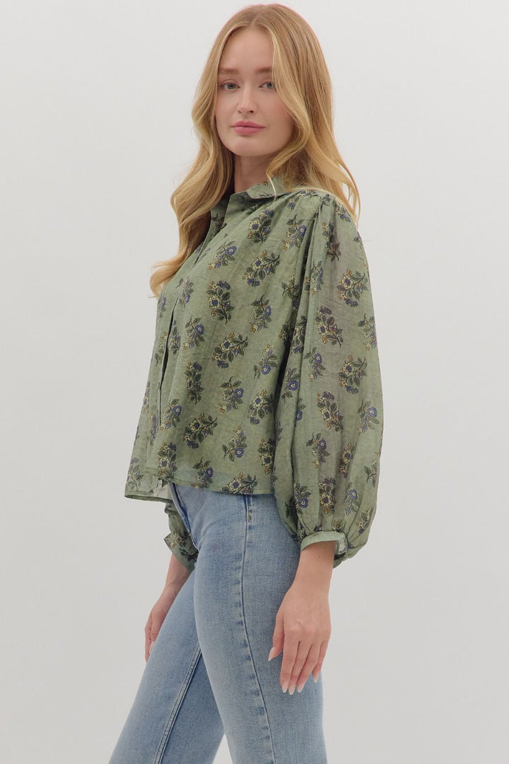 Botanical Button Down