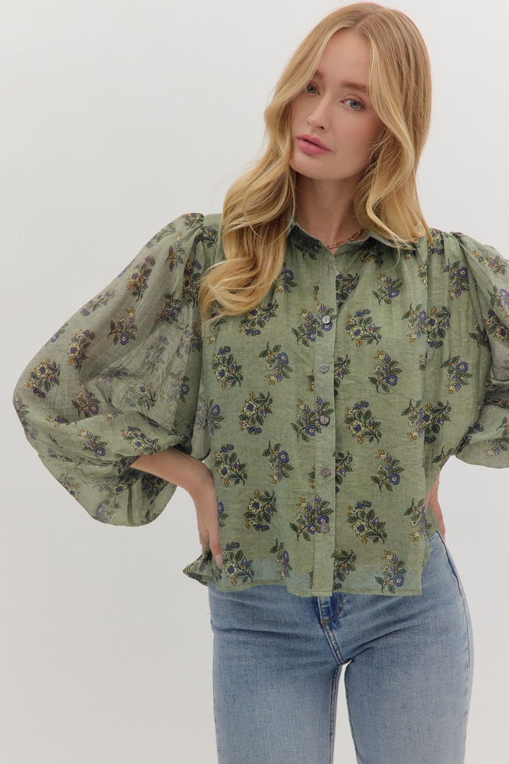 Botanical Button Down