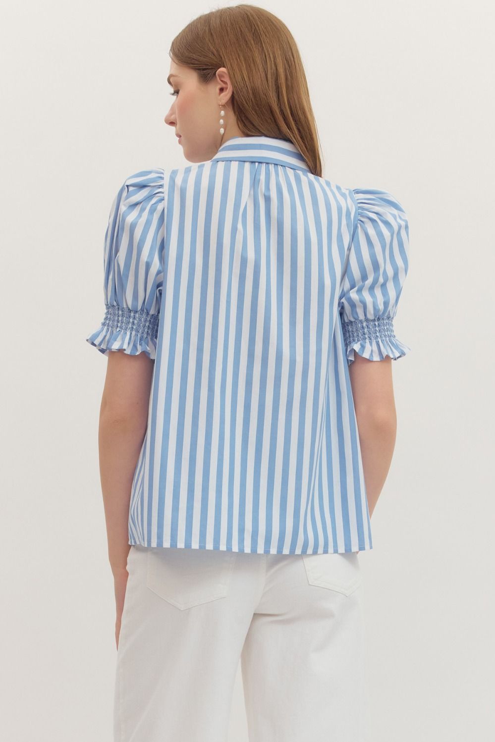 Stripe Smocked Top