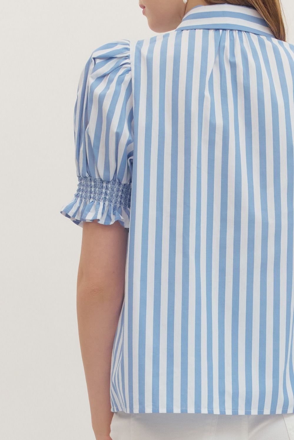 Stripe Smocked Top