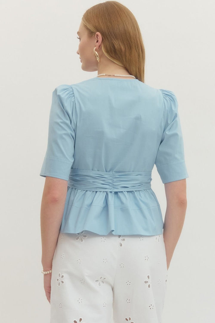 The Blue 3 Bow Top