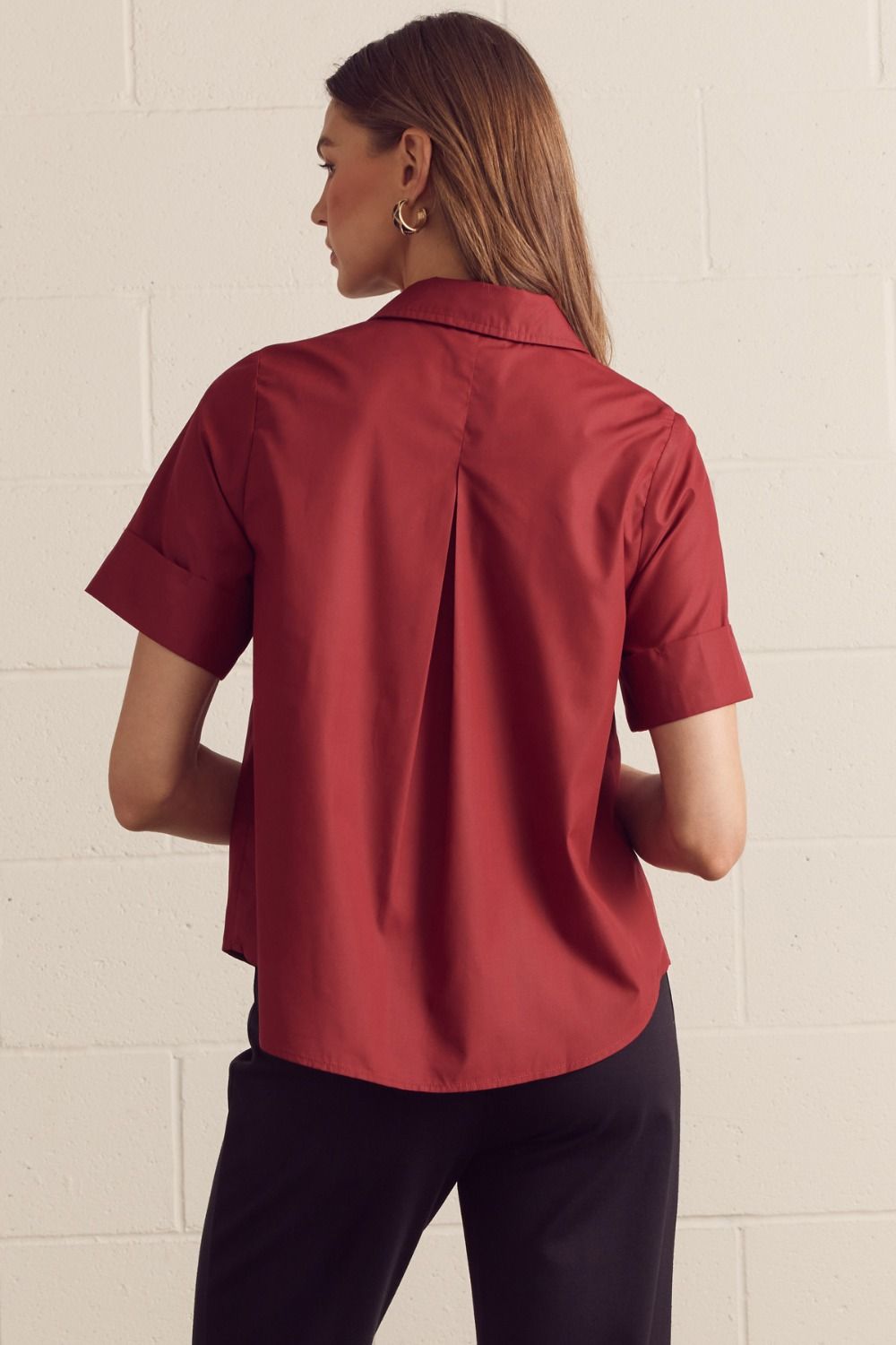 Crimson Button Top