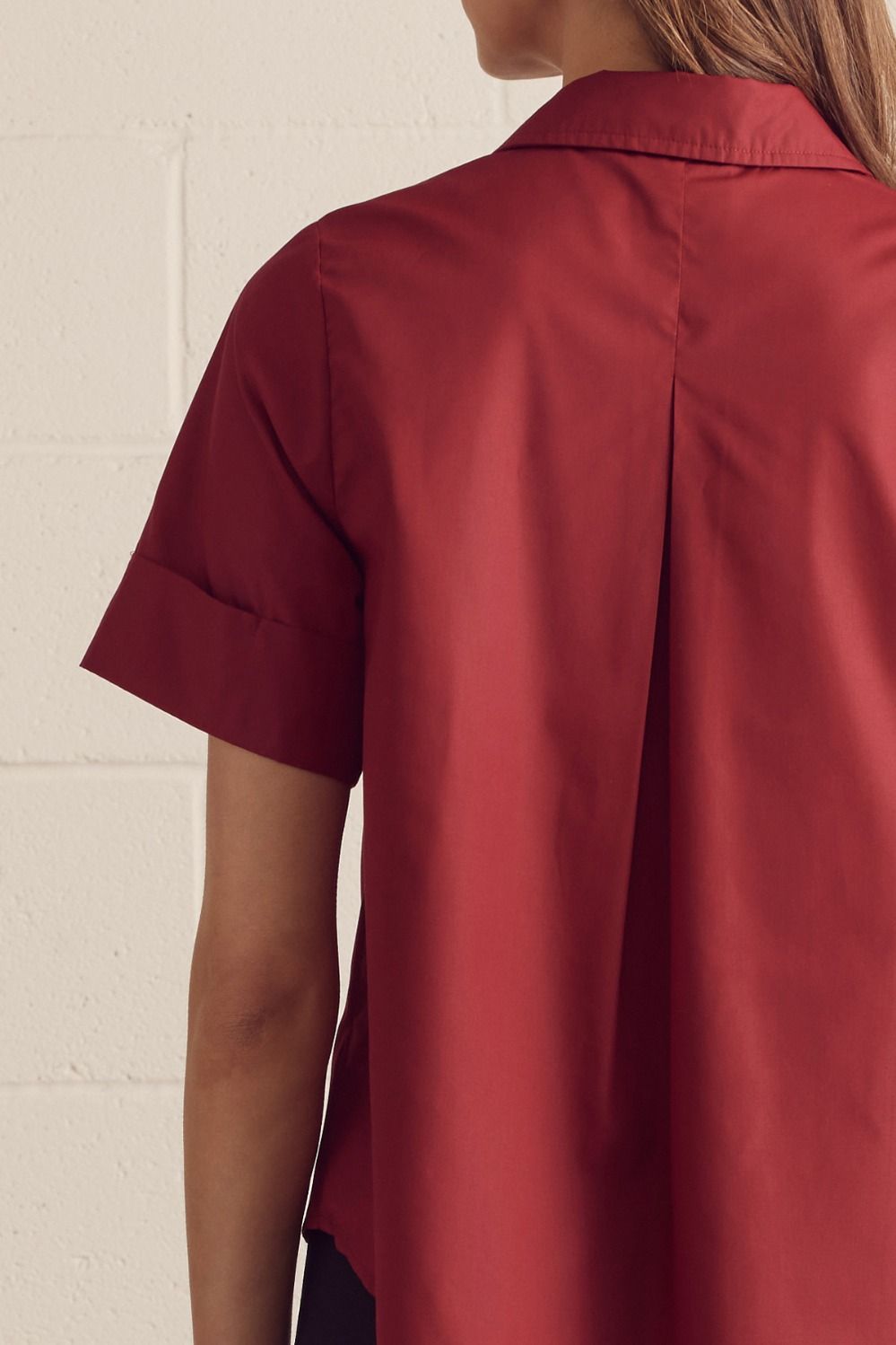 Crimson Button Top