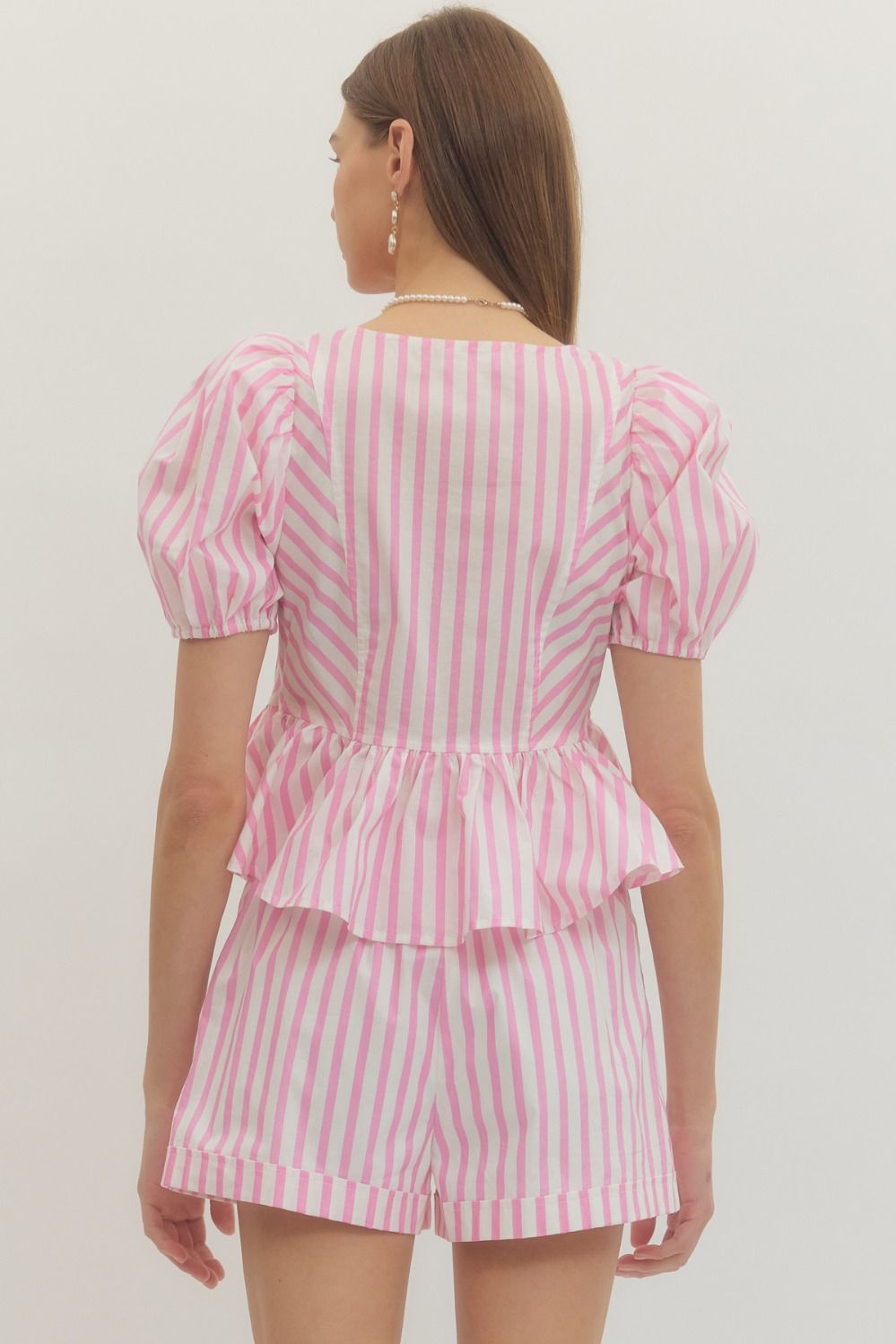Stripe Peplum Top