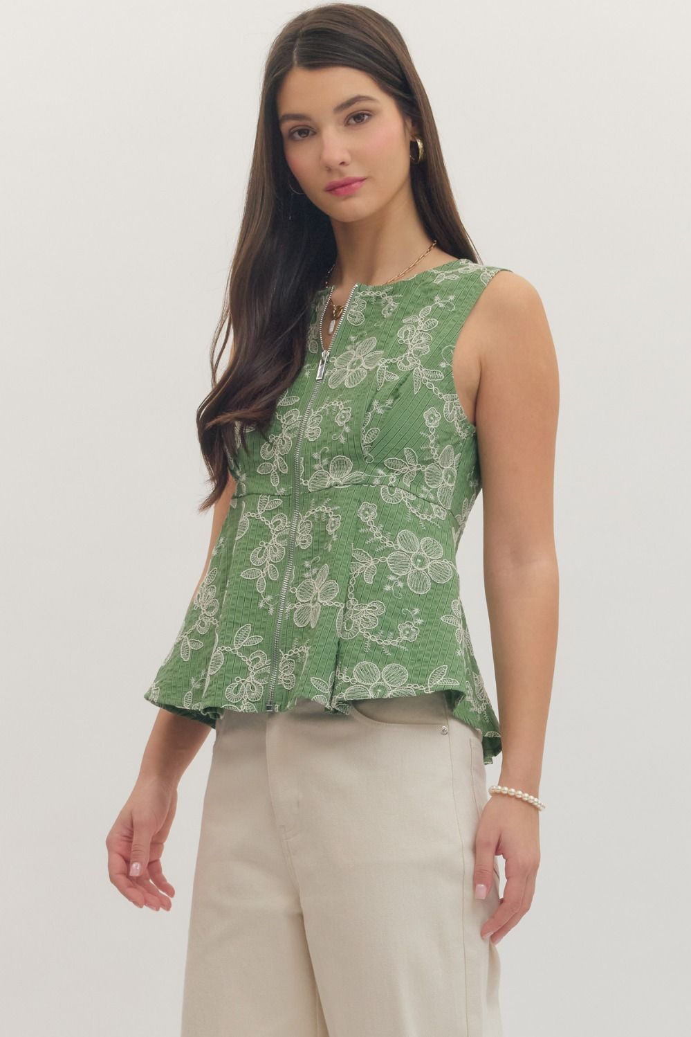 The Fern Peplum Top