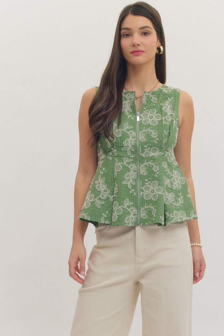 The Fern Peplum Top