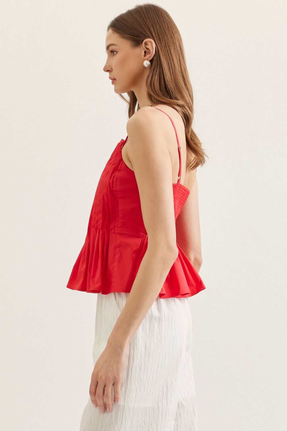 Pleated Smocked Top