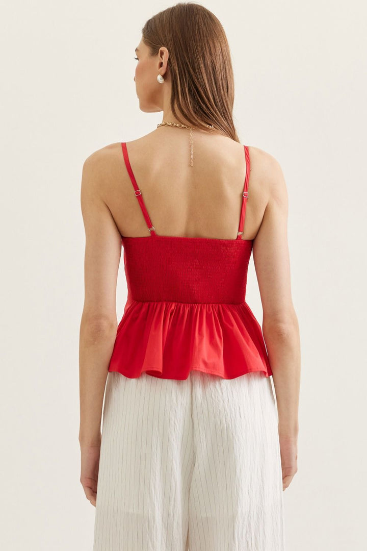 Pleated Smocked Top