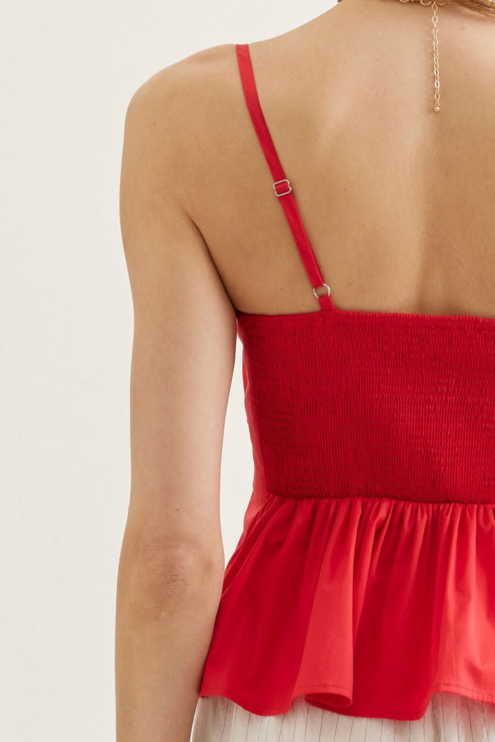 Pleated Smocked Top