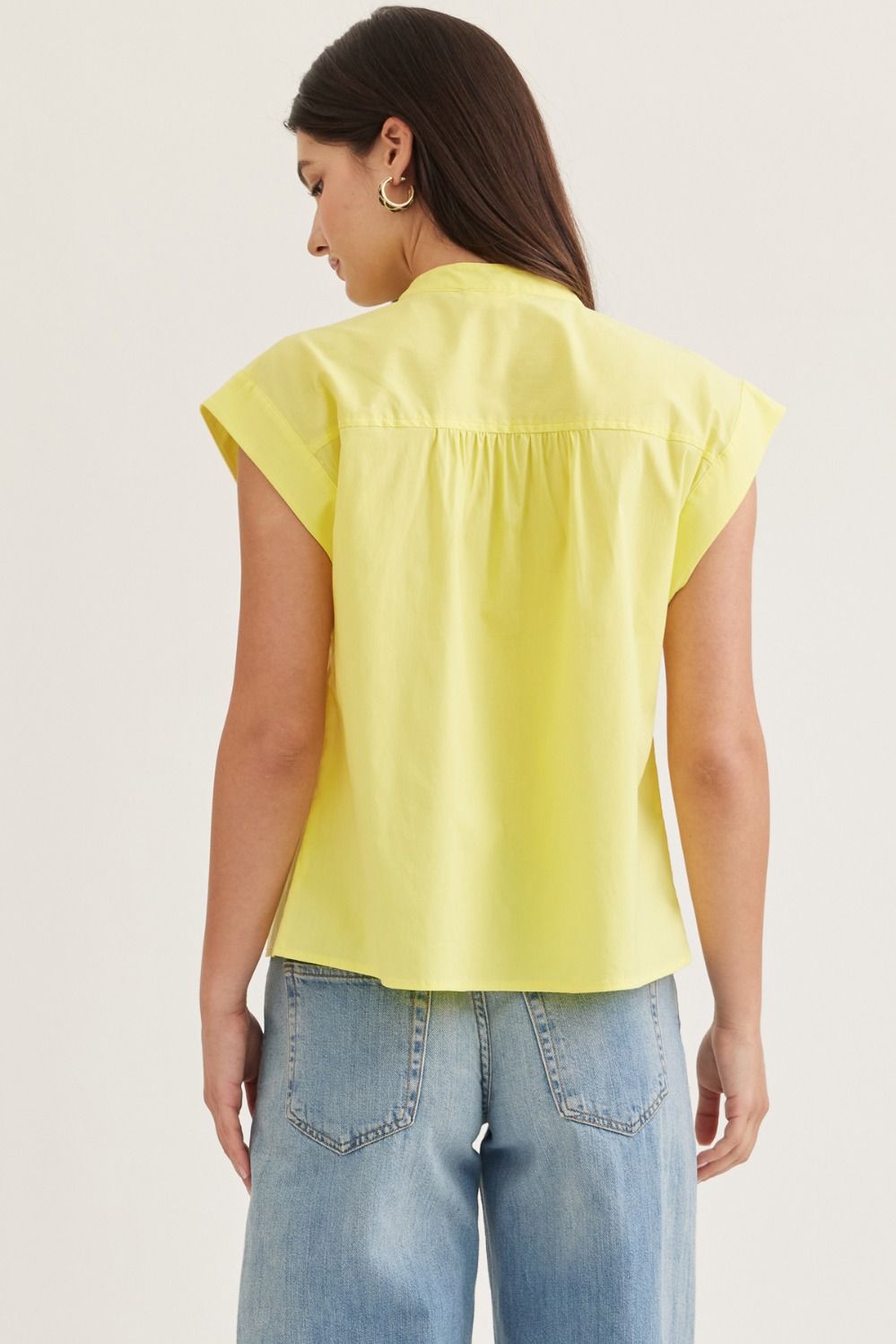 Scallop Ruffle Trim Top
