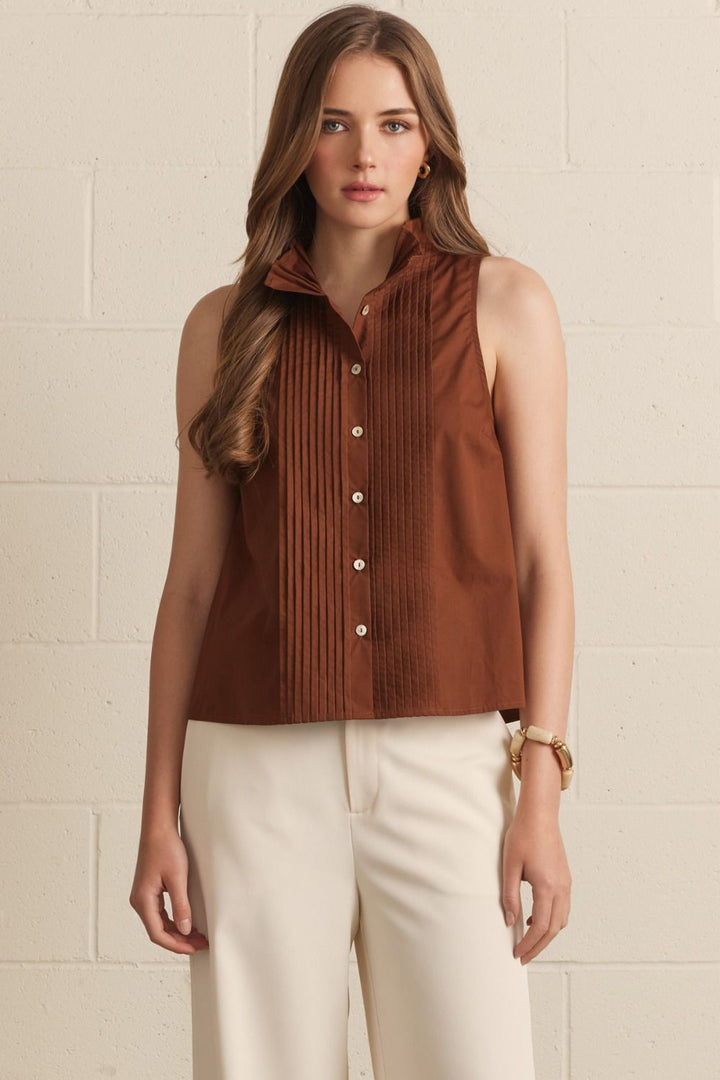 The Espresso Sleevless Top