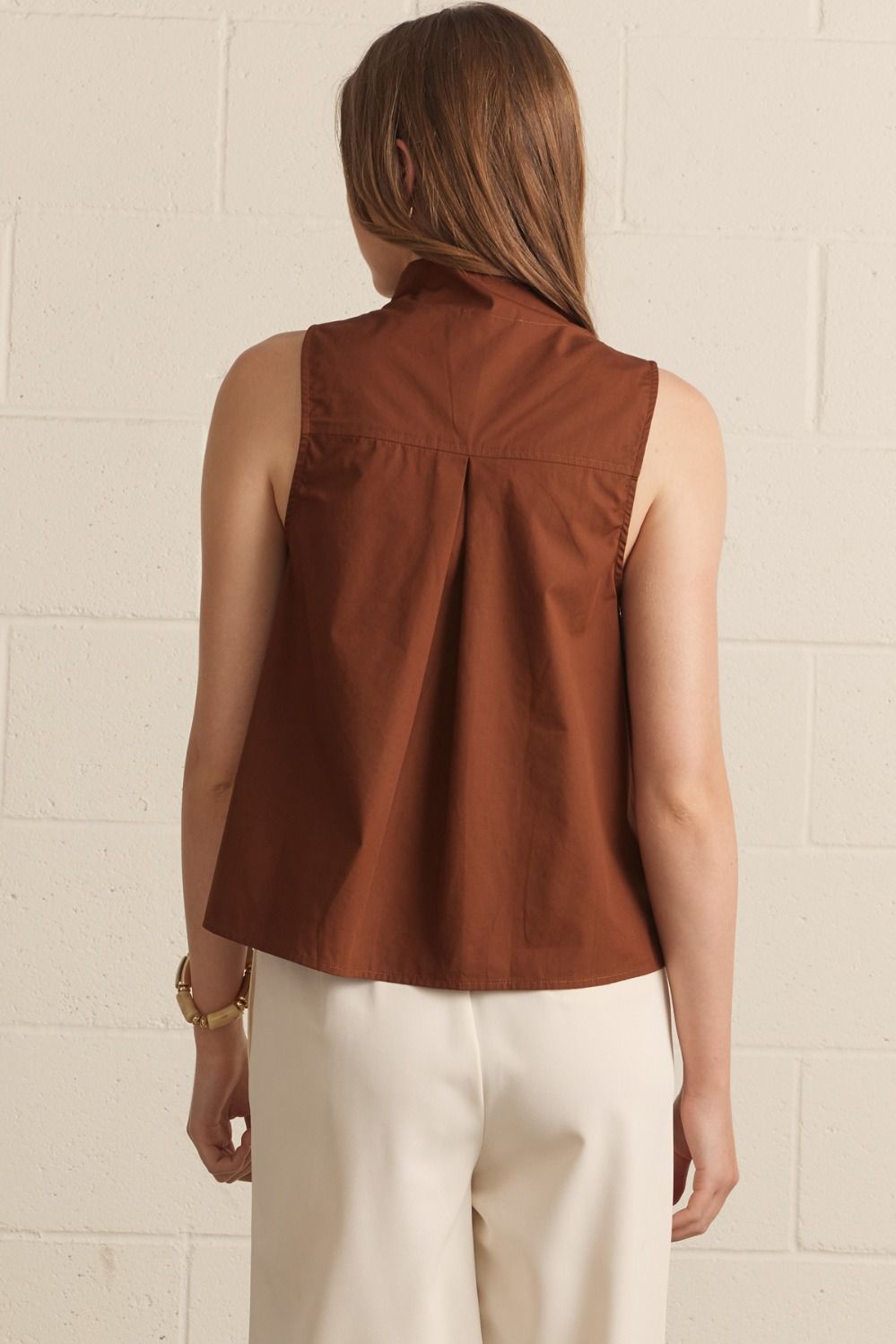 The Espresso Sleevless Top