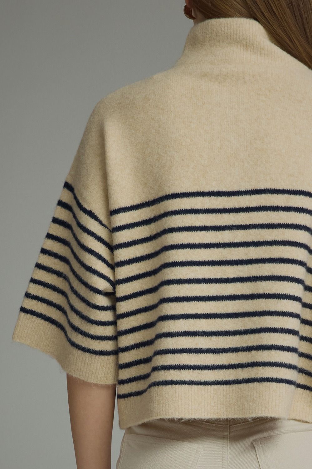Ecru Striped Sweater