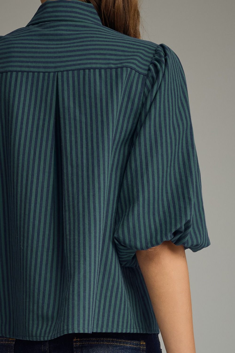 Stripe Tie Neck Top