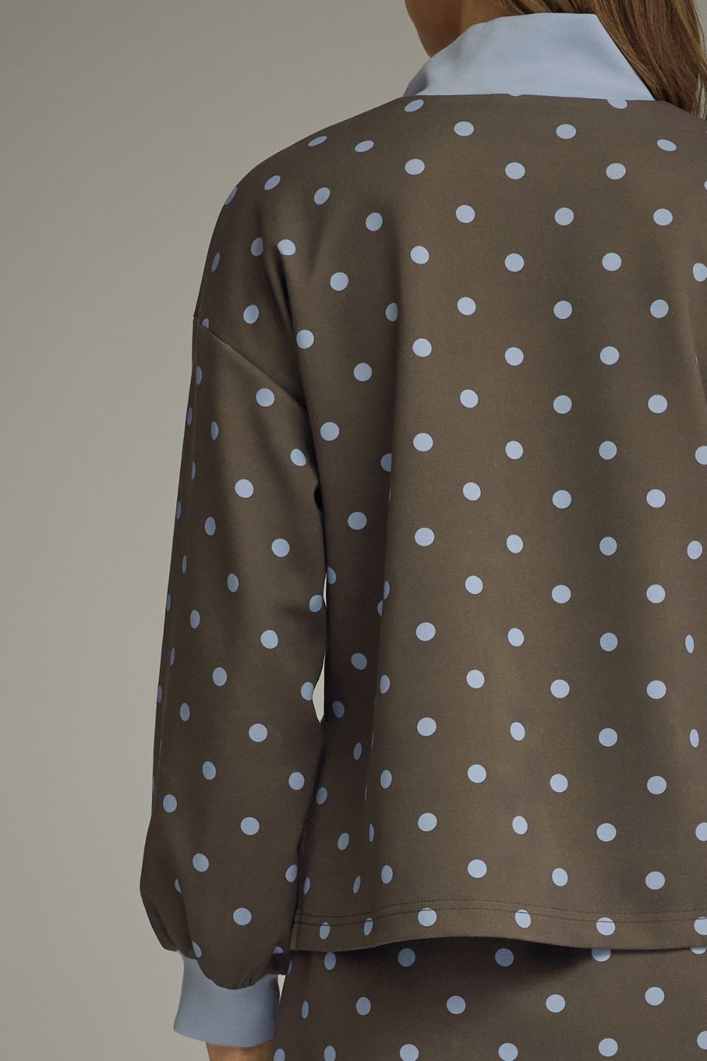 Polka Dot Knit Top