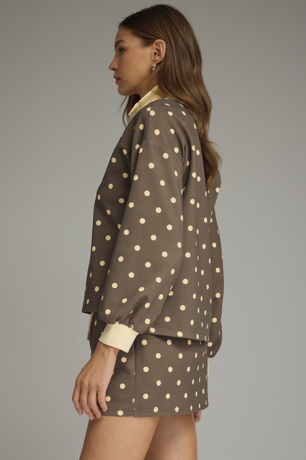 Polka Dot Knit Top